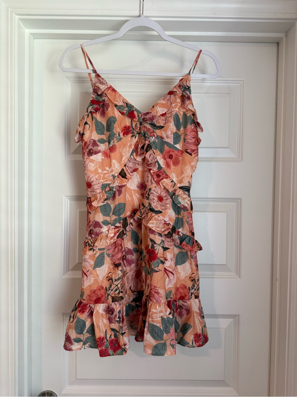 Maisie Peach Floral Slip Dress